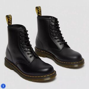 Dr. Martens 1460 Smooth Leather Lace Up Boots Classic Black